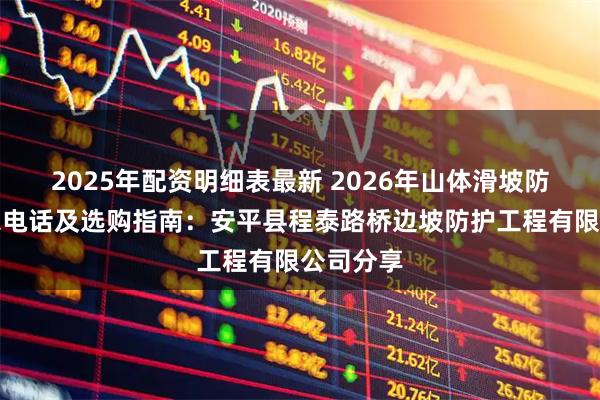 2025年配资明细表最新 2026年山体滑坡防护网厂家电话及选购指南：安平县程泰路桥边坡防护工程有限公司分享
